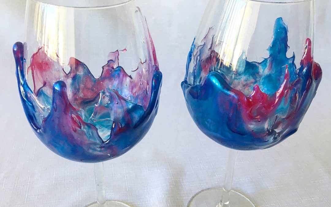 Easy wine glass decorating with Epoxy Resin!