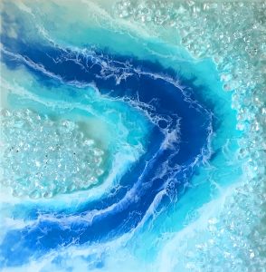 Melting Icecaps - Resin Art by Sue Findlay Designs