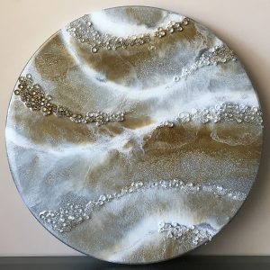 Hint of Glamour - Resin Art by Sue Findlay Designs