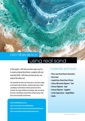 Step-by-step guide to creating an easy resin beach