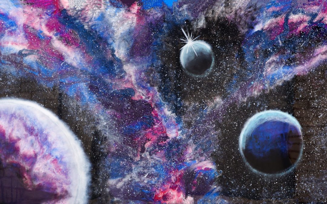 Resin and Acrylic Paint Galaxy Art – How I fixed an almost resin fail!
