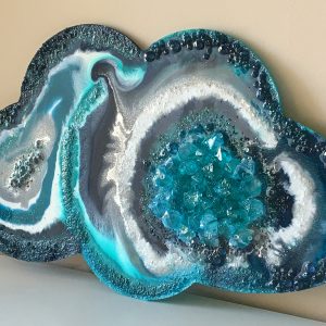 Resin Geode Cloud by Sue Findlay Designs