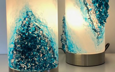DIY project | Alcohol Ink Geode Style Glass Lamp