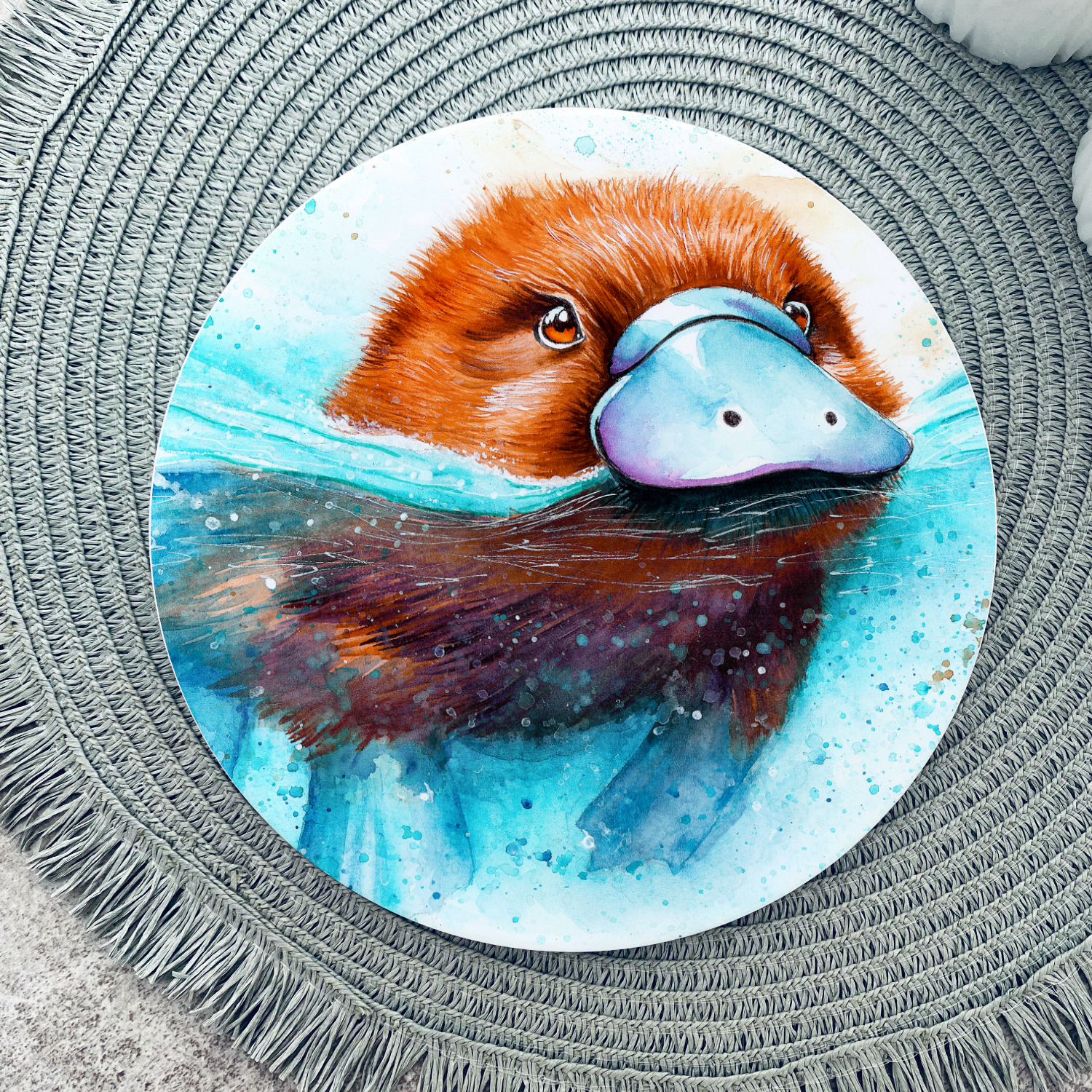 Platypus Ceramic Round Pot Trivet | 20 cm Diameter